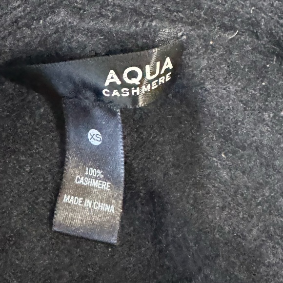 Aqua Cashmere black hi lo open front jacket t cardigan - Picture 3 of 7